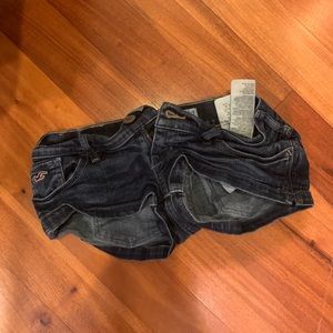Dark denim jean shorts